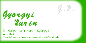 gyorgyi murin business card
