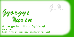 gyorgyi murin business card